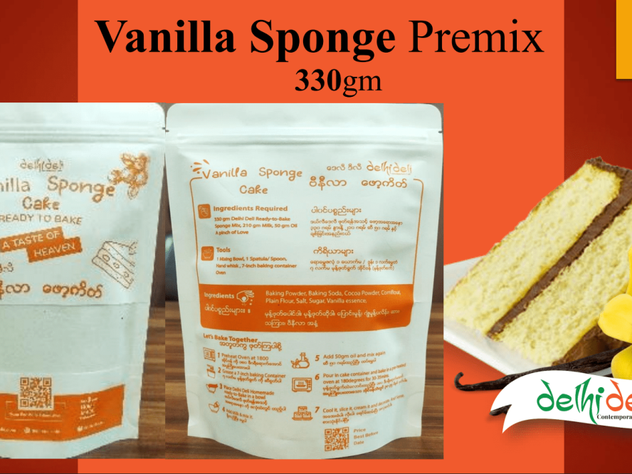 Vanilla sponge premix