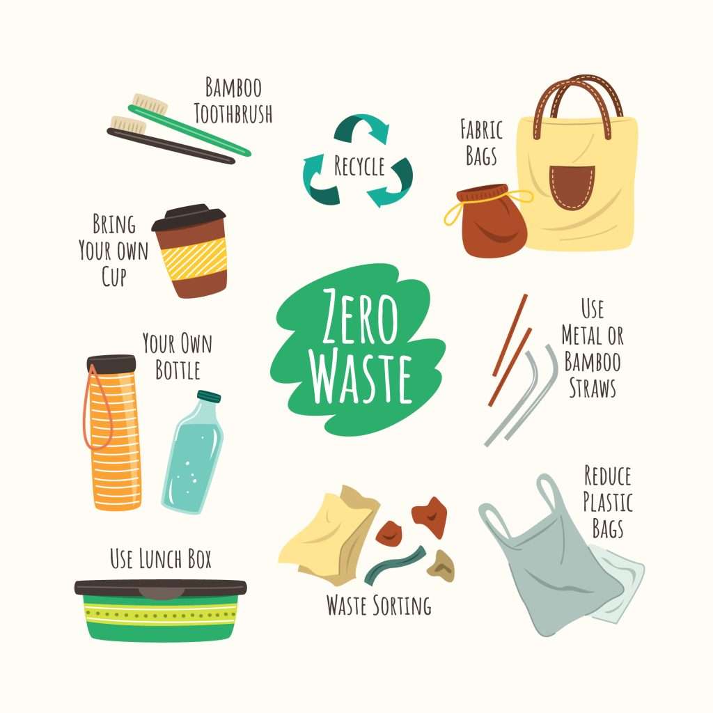 sustainable habits infographic